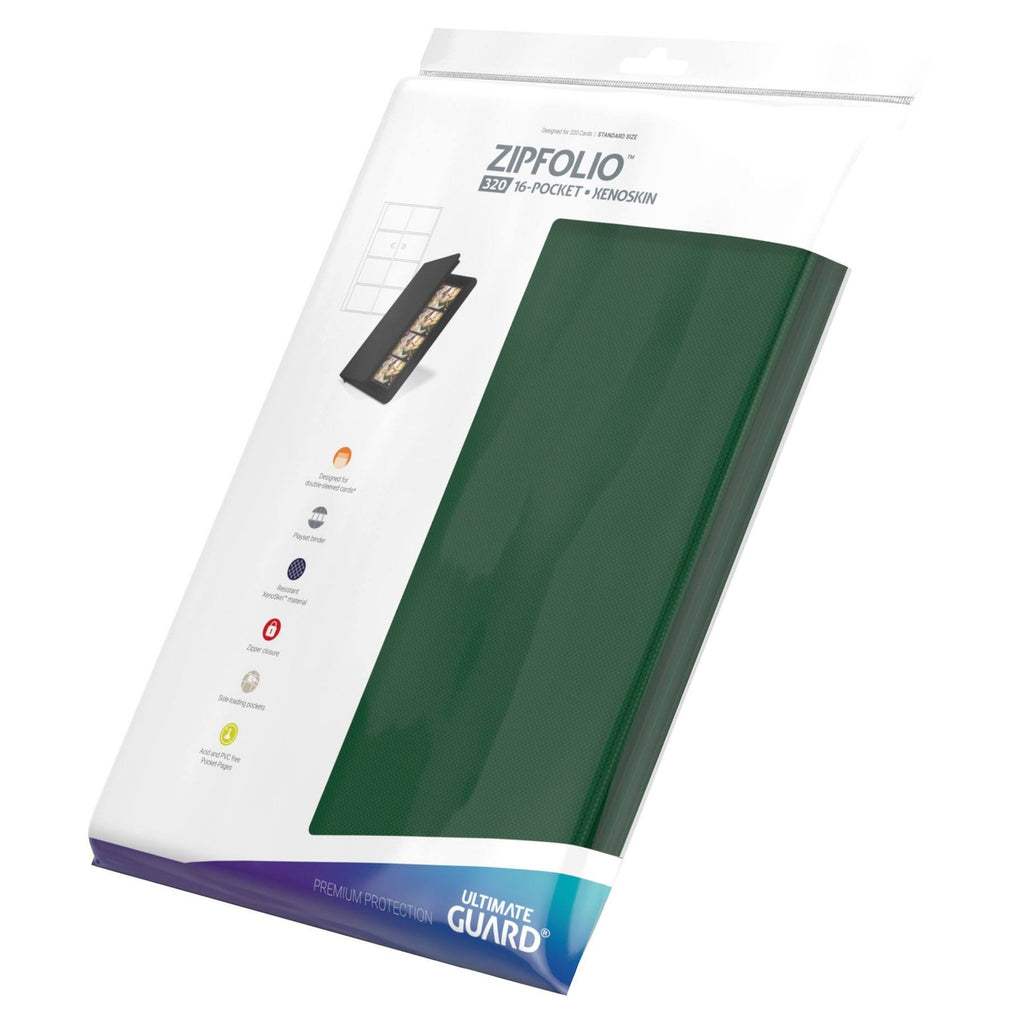 Image produit Ultimate Guard Zipfolio 320 16 pochettes Xenoskin - Vert