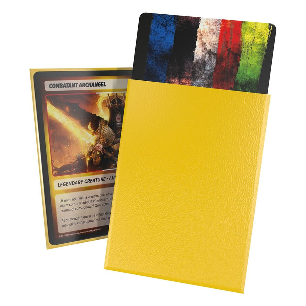 Image produit Ultimate Guard Cortex Sleeves Mat Standard Size (100) - Jaune