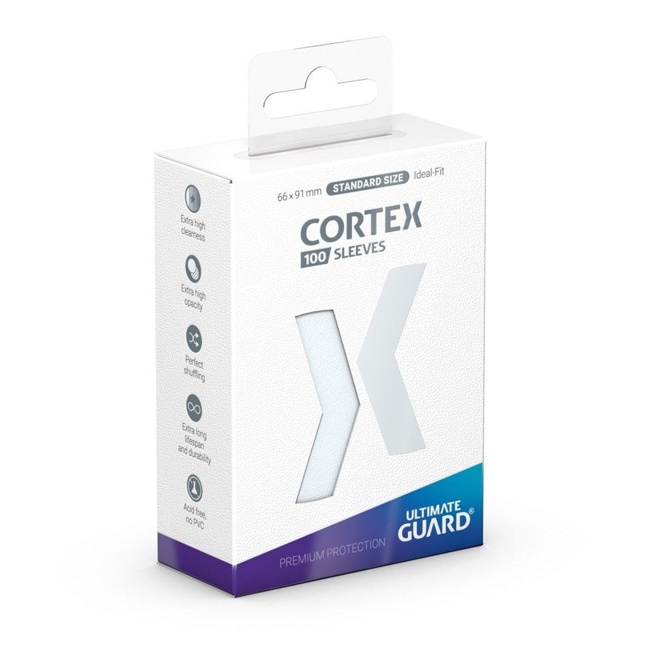 Image produit Ultimate Guard Cortex Sleeves Taille Standard (100) - Transparent