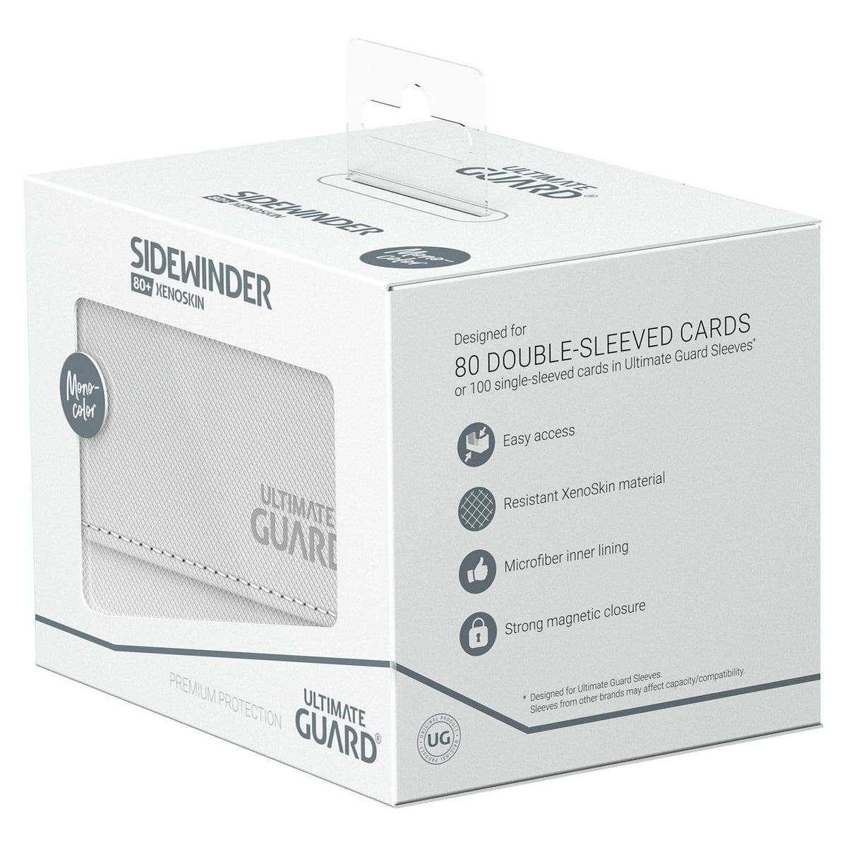 Image produit Ultimate Guard Sidewinder 80+ Xenoskin - Blanc