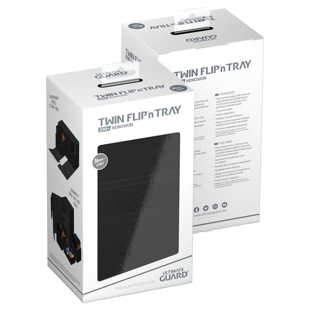 Image produit Ultimate Guard Twin Flip'n'Tray 200+ Xenoskin - Noir