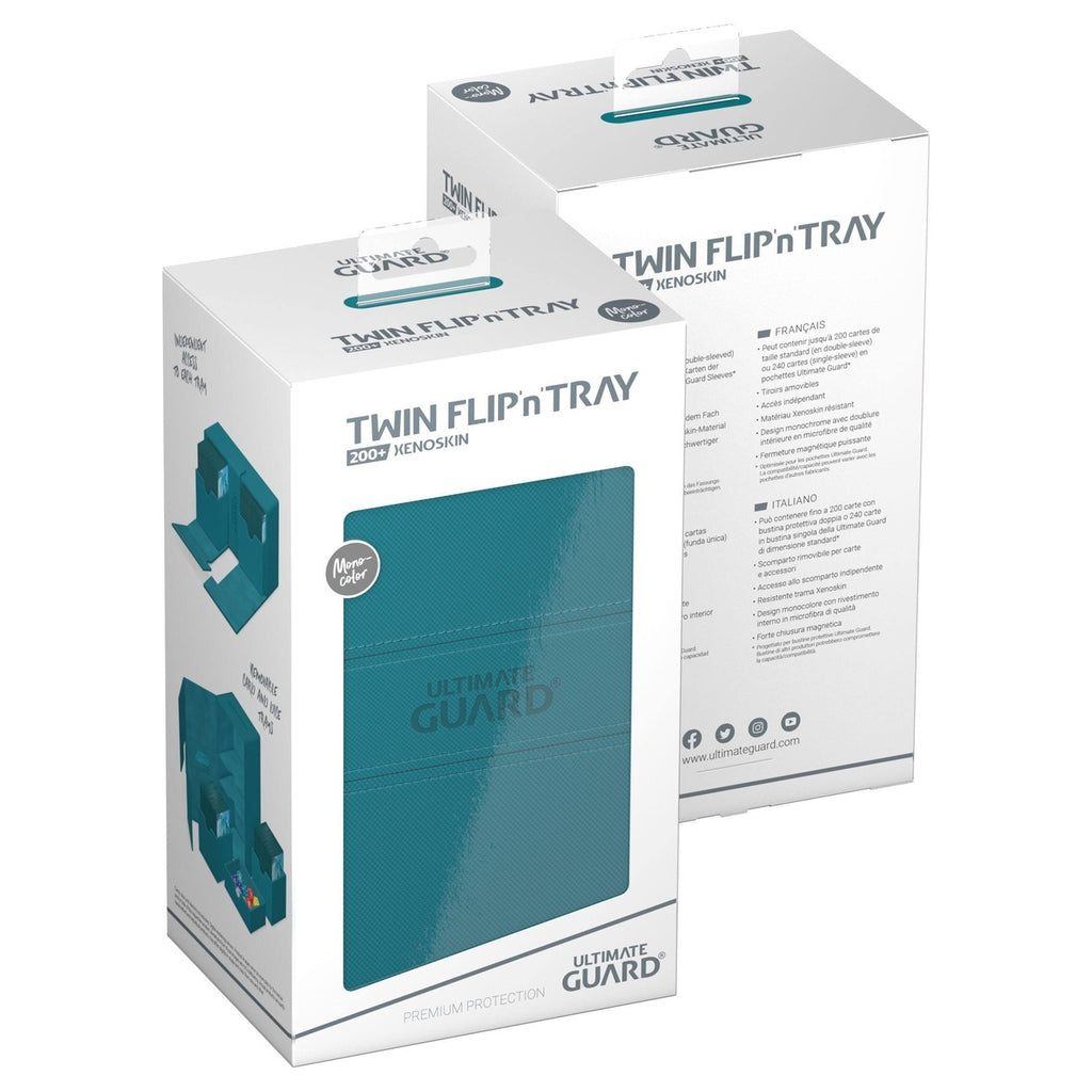 Image produit Ultimate Guard Twin Flip'n'Tray 200+ Xenoskin - Pétrole