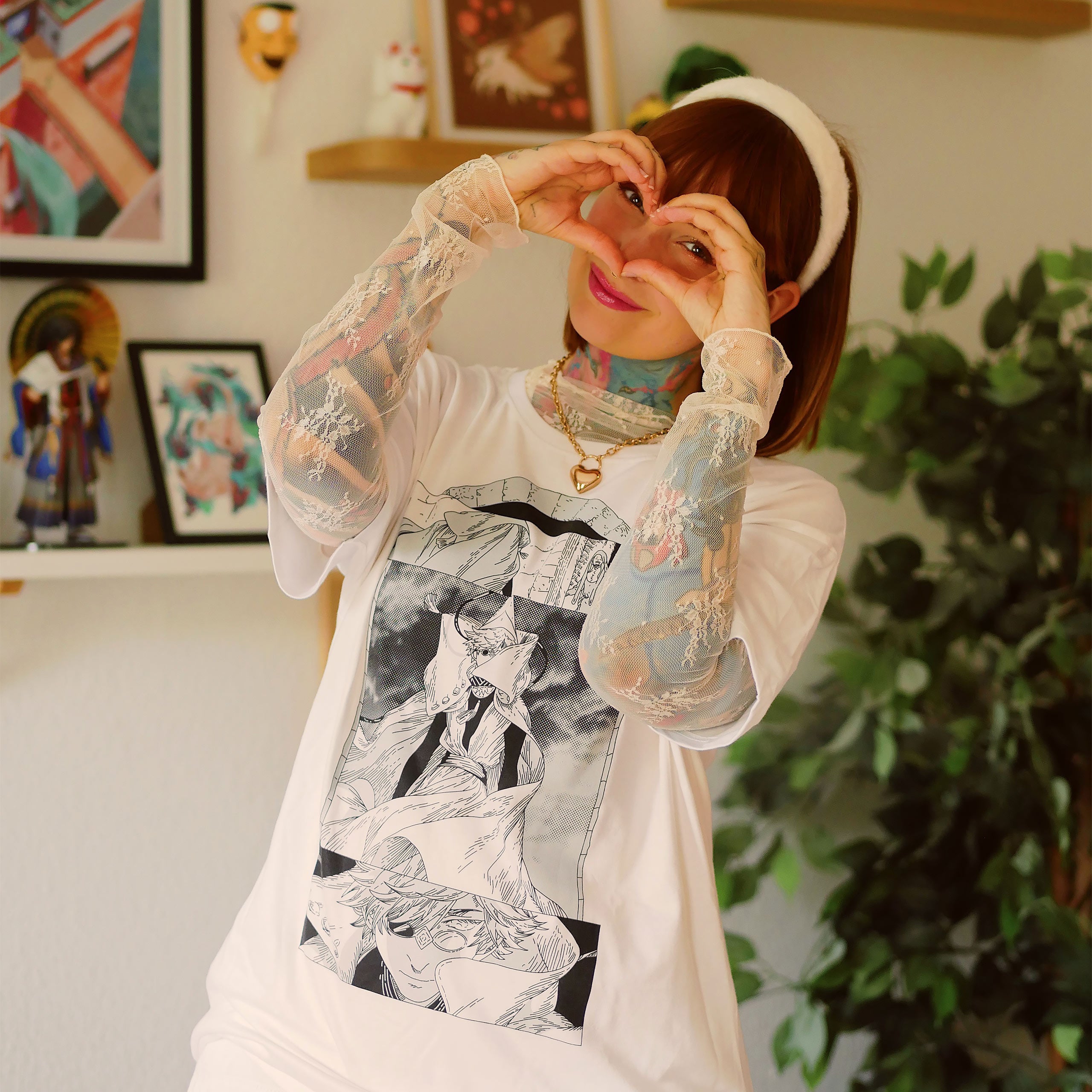 Image produit T-shirt blanc Qifrey pour les fans de Atelier of Witch Hat