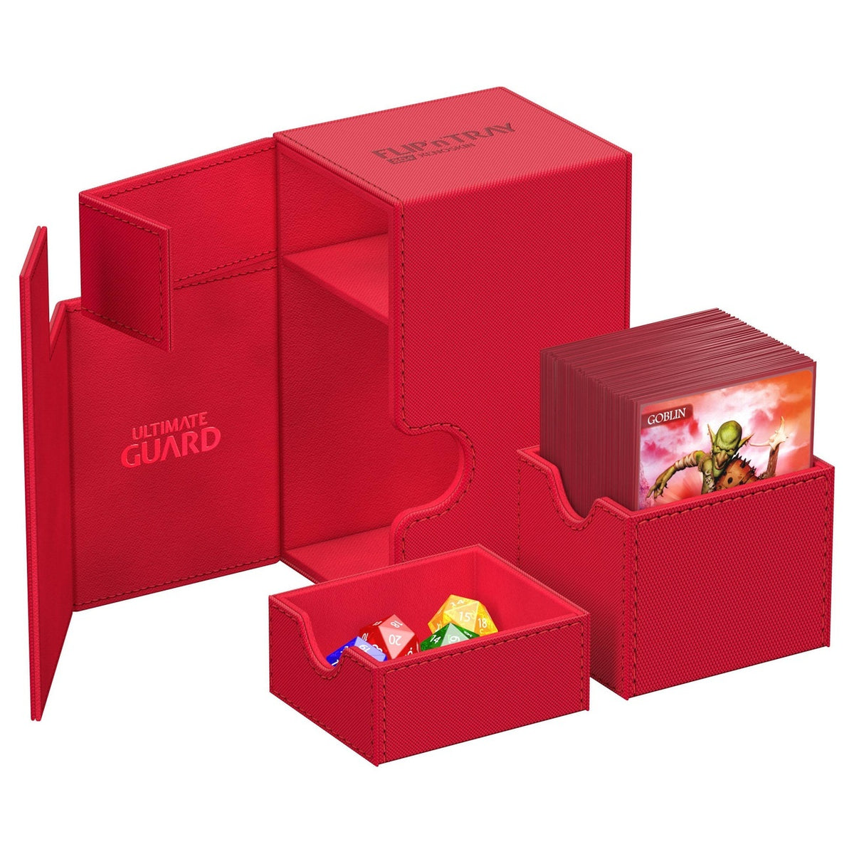 Image produit Ultimate Guard Flip'n'Tray 80+ Xenoskin - Rouge