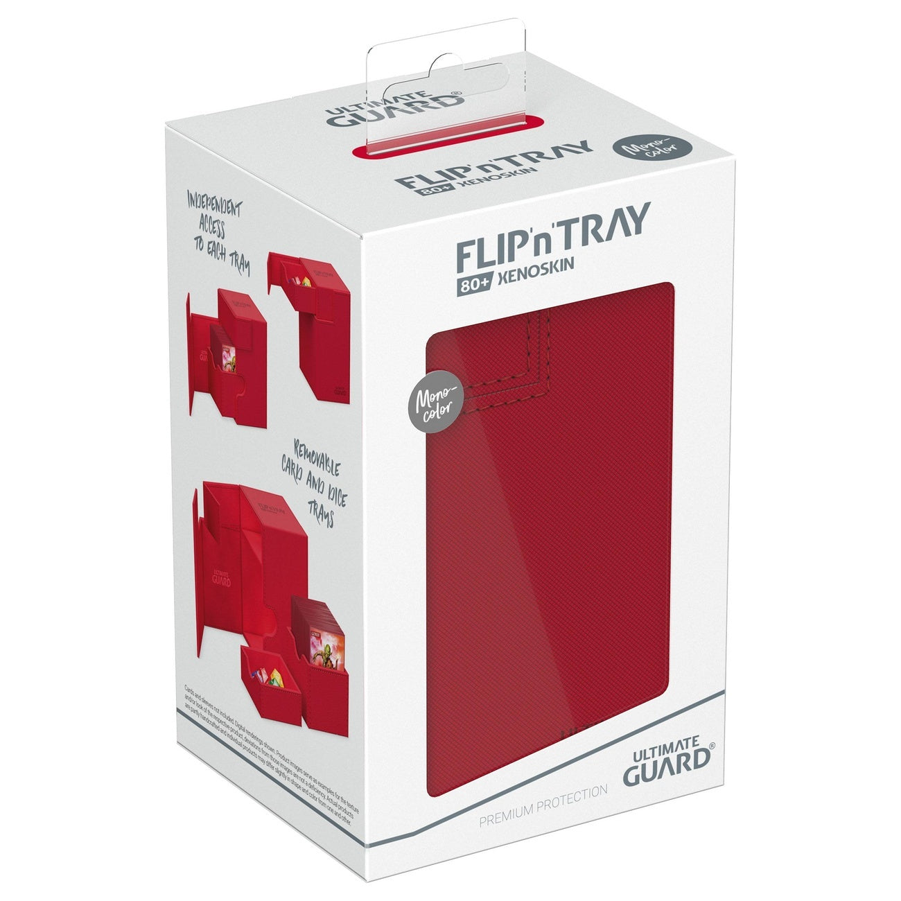 Image produit Ultimate Guard Flip'n'Tray 80+ Xenoskin - Rouge