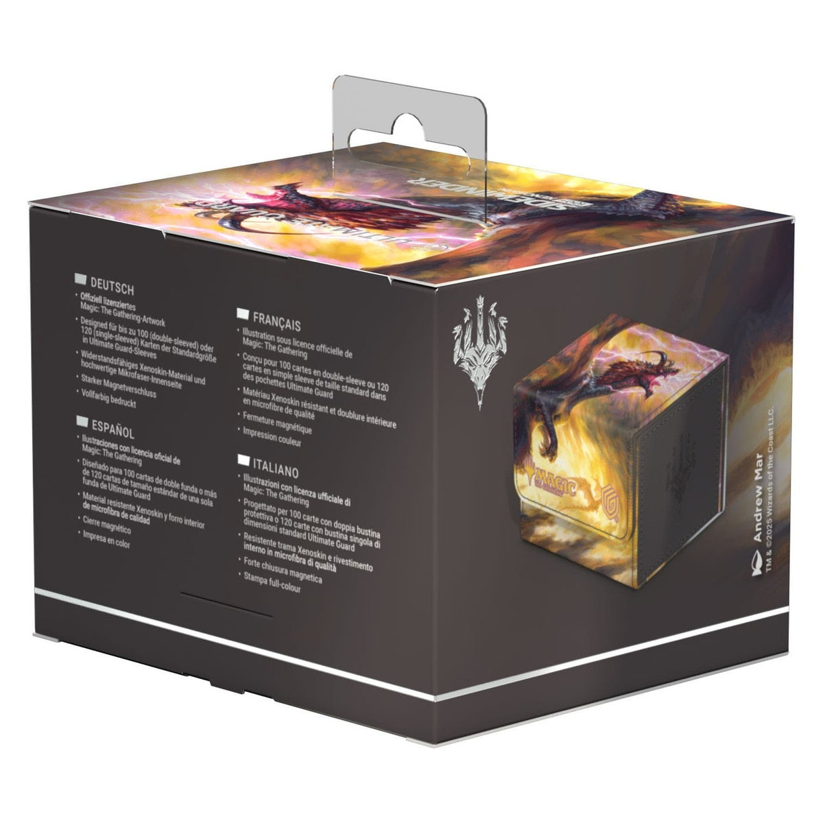 Image produit Ultimate Guard Sidewinder 100+ Xenoskin Magic: The Gathering « Tarkir : Dragonstorm » Ghostfire - Scion d’Écaille-tempête