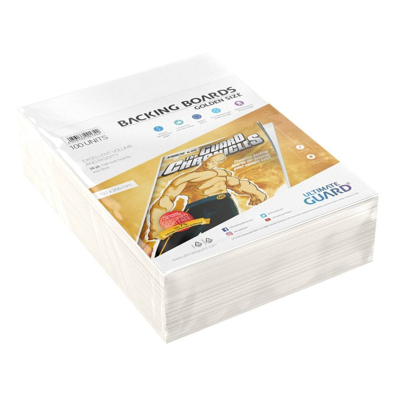 Image produit Ultimate Guard Comic Backing Boards (100) - Golden Size