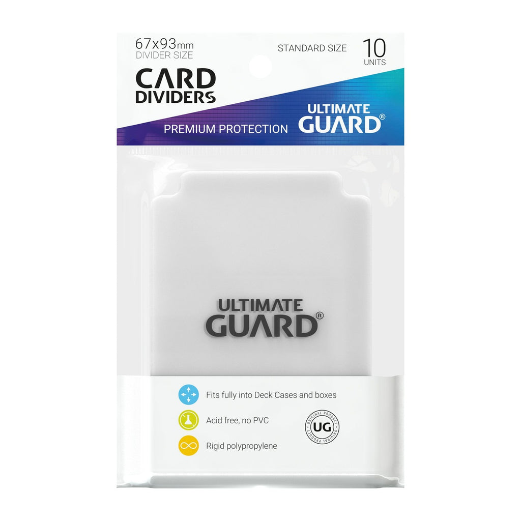 Image produit Ultimate Guard Intercalaires de cartes taille standard (10) - Transparent
