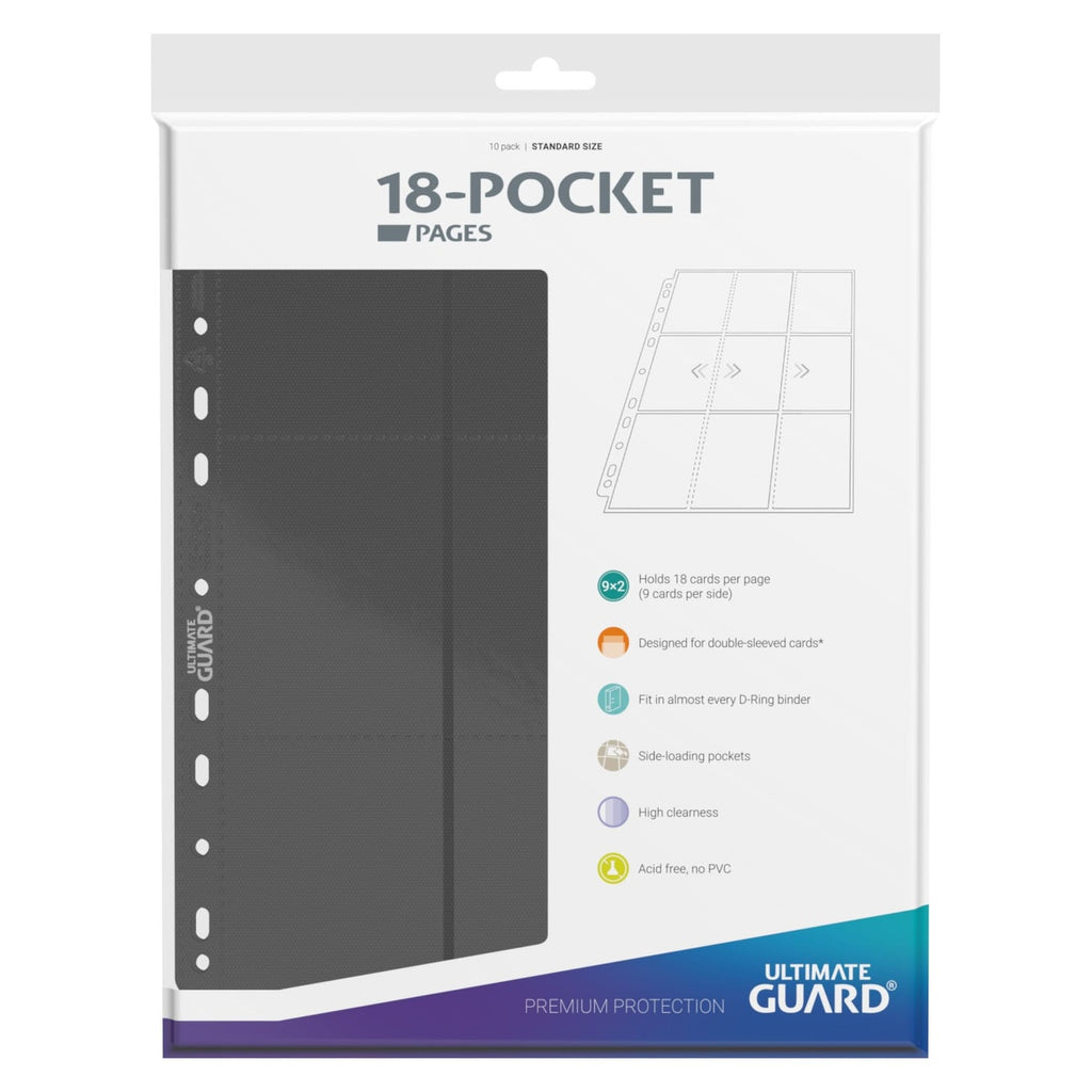 Product image Ultimate Guard 18-Pocket Pages Side-Loading (10) - Grey