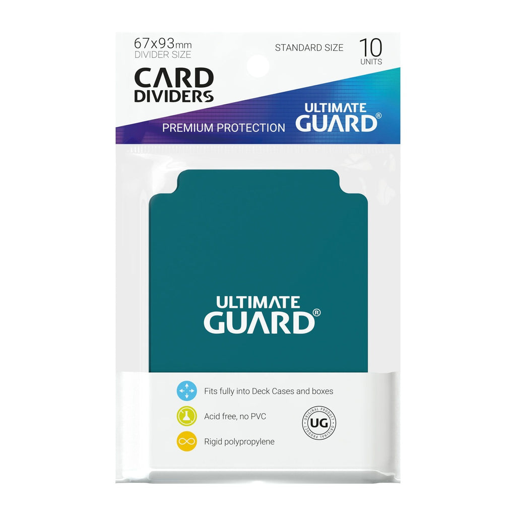 Image produit Ultimate Guard Intercalaires pour cartes Taille standard (10) - Pétrole