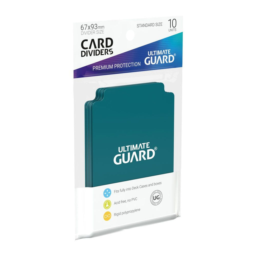 Image produit Ultimate Guard Intercalaires pour cartes Taille standard (10) - Pétrole