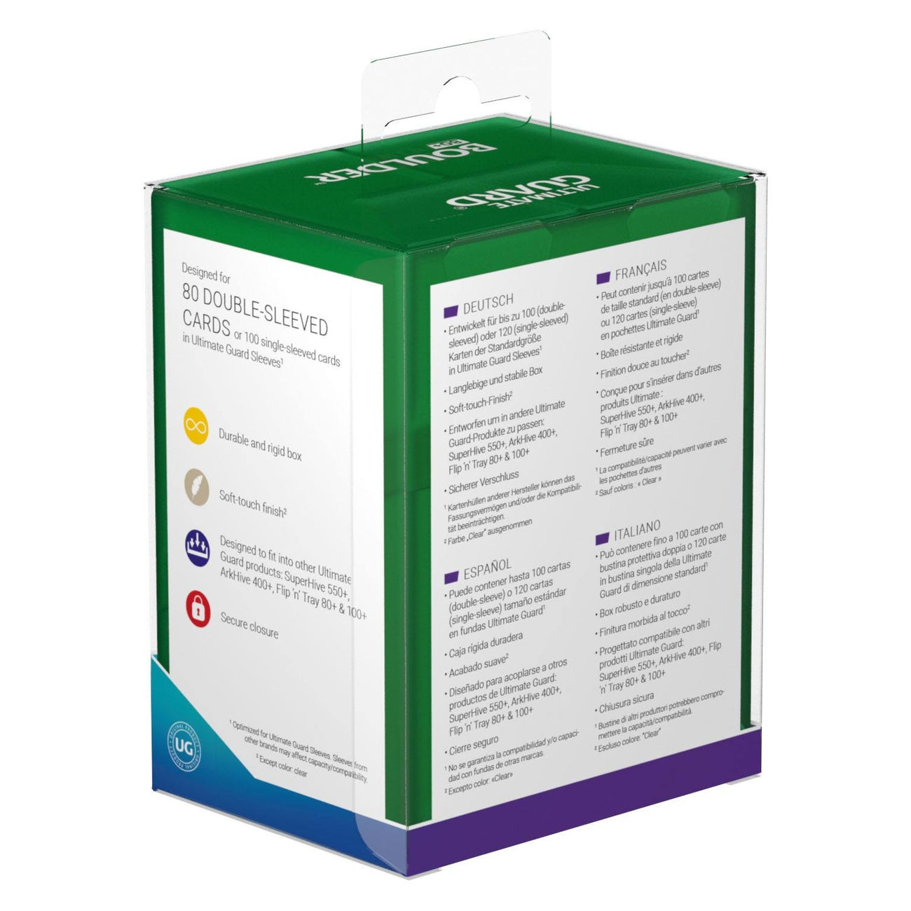 Image produit Ultimate Guard Boulder 80+ - Émeraude