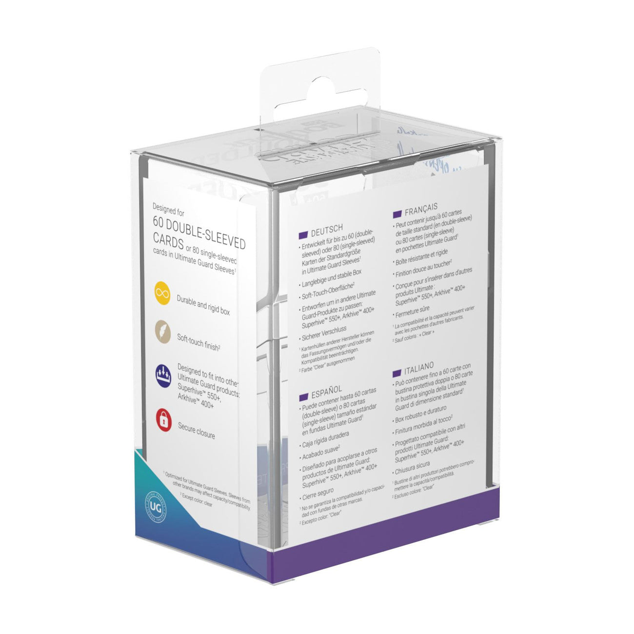 Image produit Ultimate Guard Boulder 60+ - Transparent