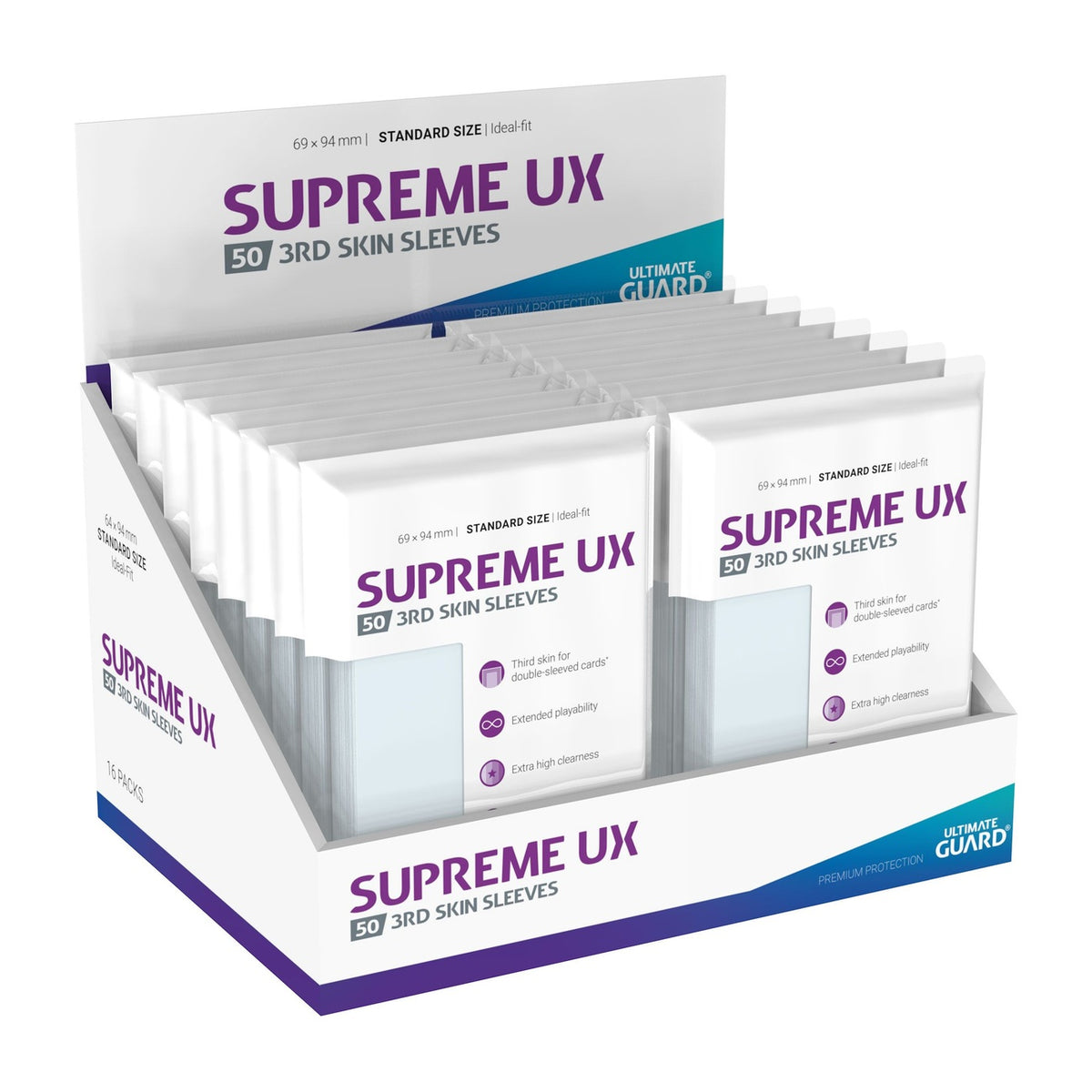 Image produit Ultimate Guard Supreme UX 3rd Skin Sleeves (50)