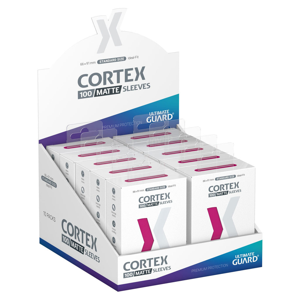 Image produit Ultimate Guard Cortex Sleeves Mat Standard Size (100) - Rose
