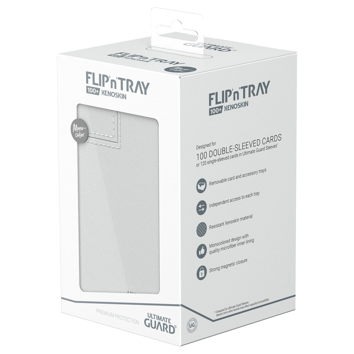 Image produit Ultimate Guard Flip'n'Tray 100+ Xenoskin - Blanc