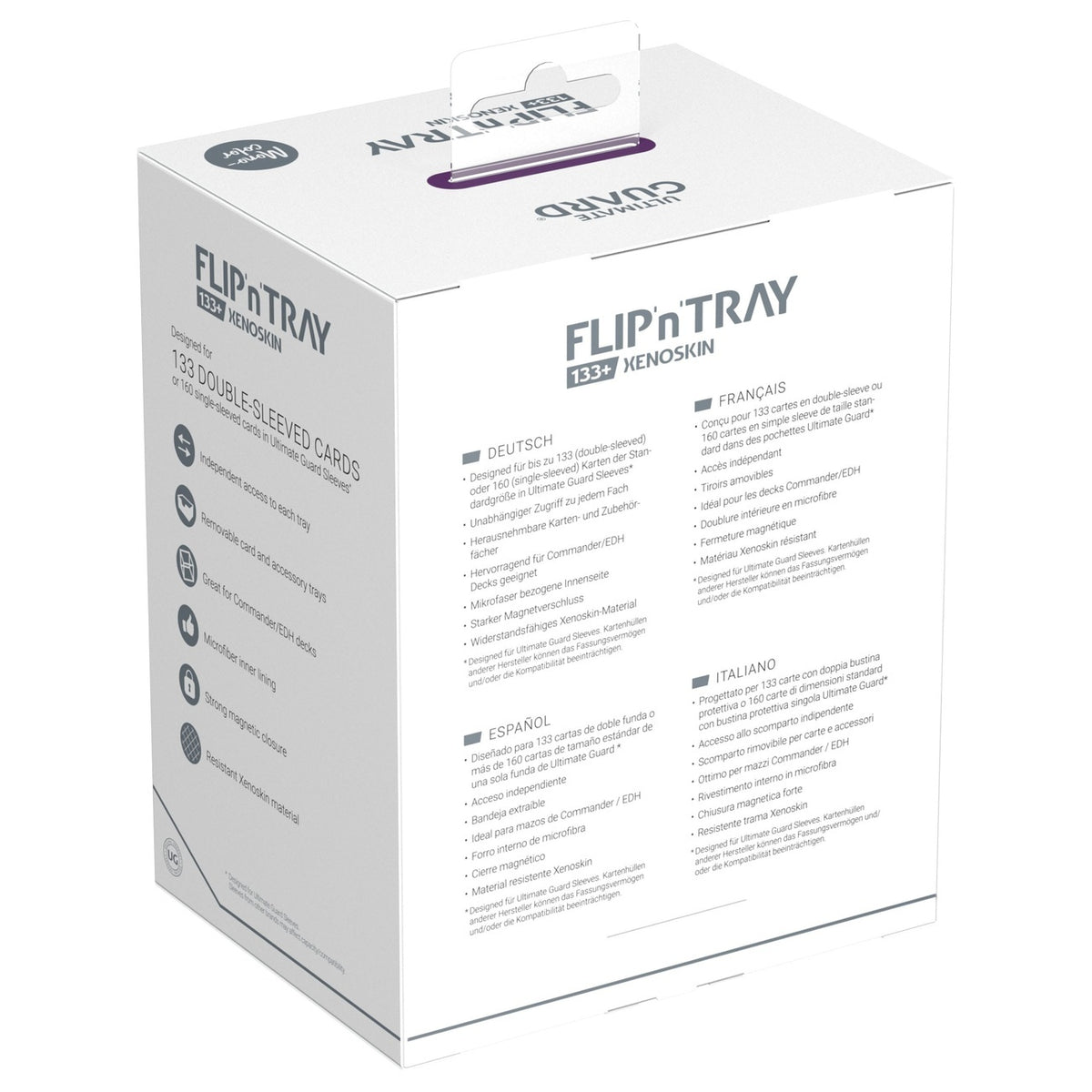 Image produit Ultimate Guard Flip'n'Tray 133+ Xenoskin - Violet