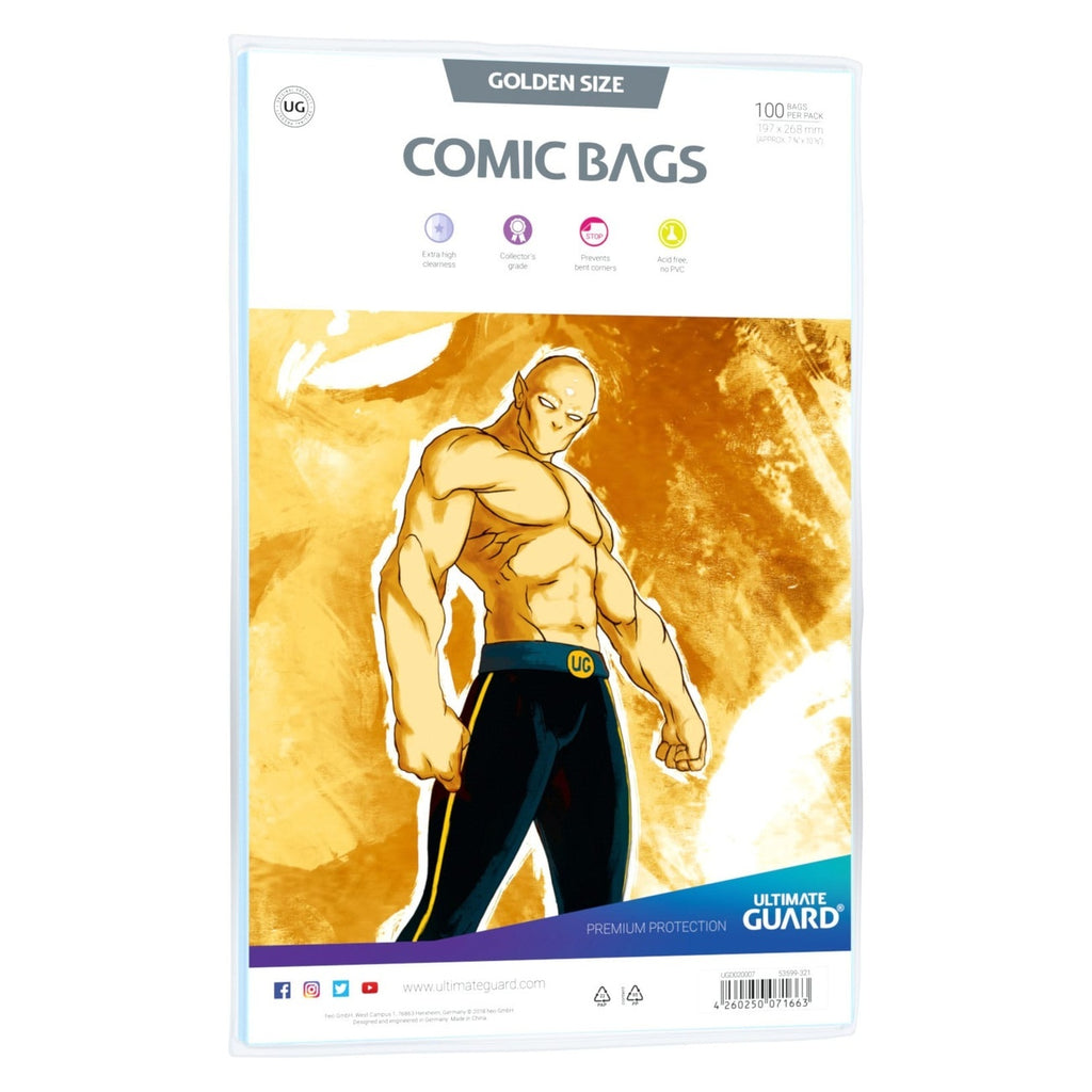 Image produit Ultimate Guard Comic Bags Standard (100) - Golden Size