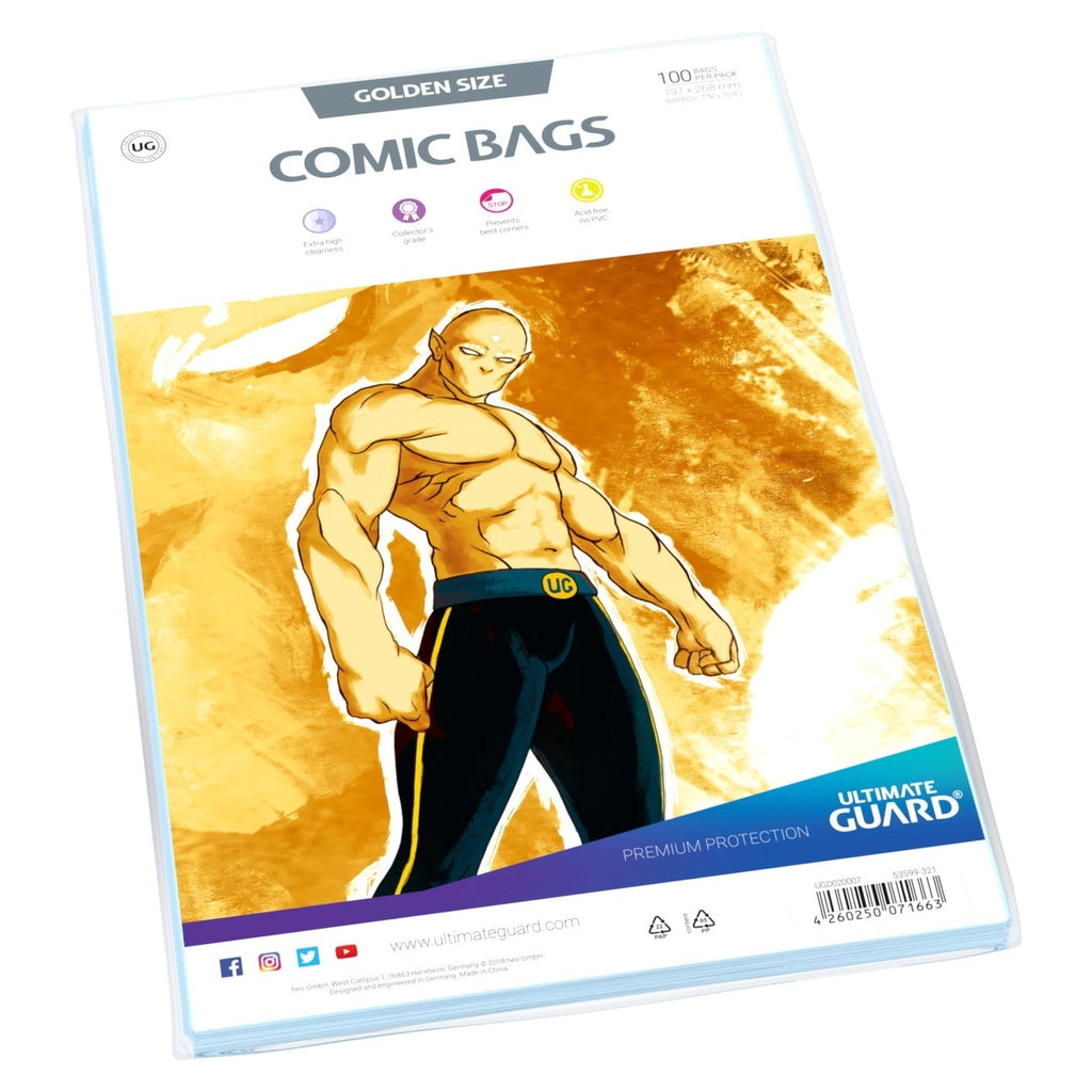 Image produit Ultimate Guard Comic Bags Standard (100) - Golden Size