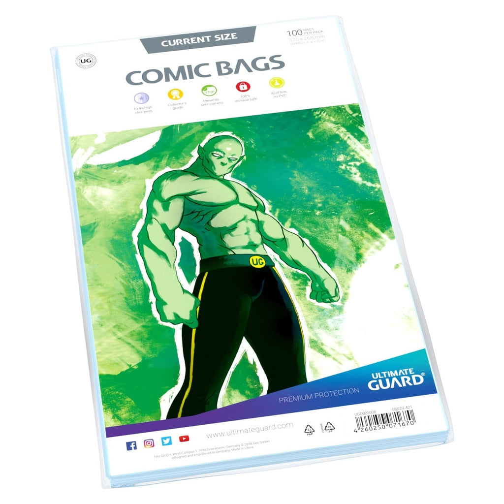 Image produit Ultimate Guard Comic Bags Standard (100) - Current Size