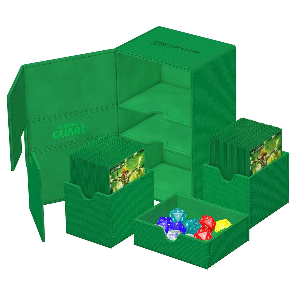 Product image Ultimate Guard Twin Flip'n'Tray 160+ Xenoskin – green