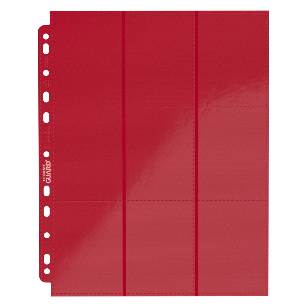 Image produit Ultimate Guard Pages 18 Poches à Chargement Latéral (10) - Rouge