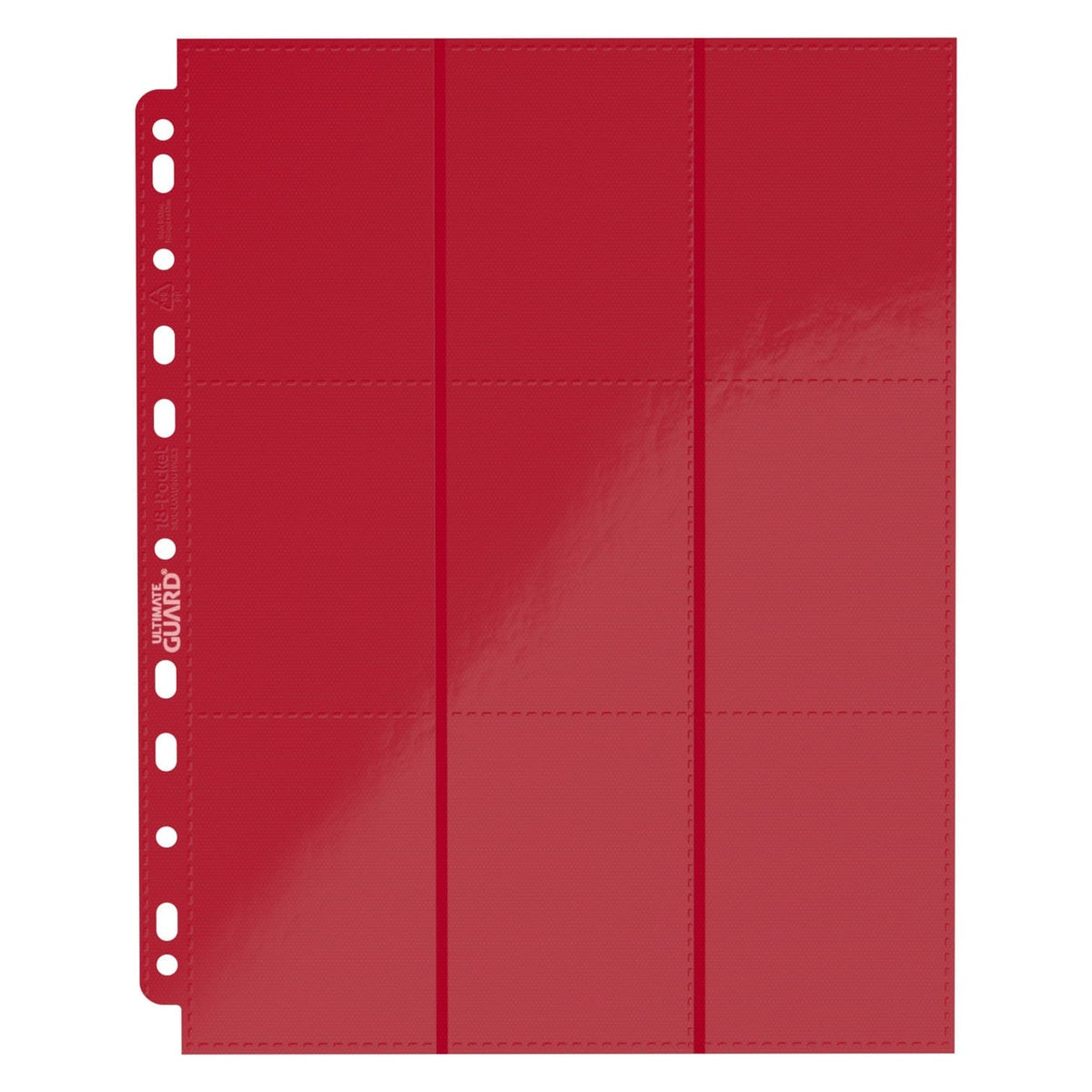 Image produit Ultimate Guard Pages 18 Poches à Chargement Latéral (10) - Rouge