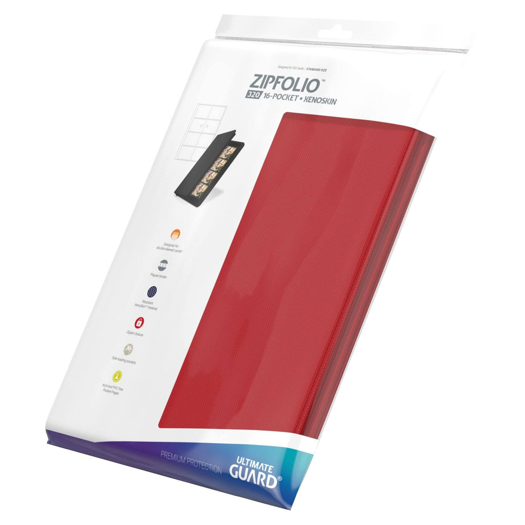 Image produit Ultimate Guard Zipfolio 320 16 Poches Xenoskin - Rouge