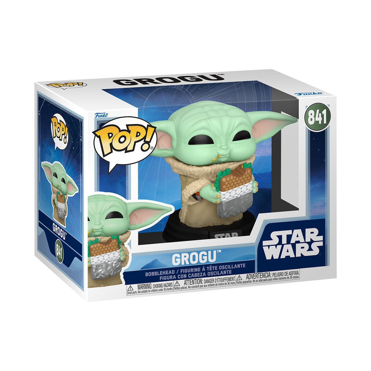 Image produit Grogu avec sandwich figurine Funko Pop bobble-head - Star Wars : The Mandalorian & Grogu