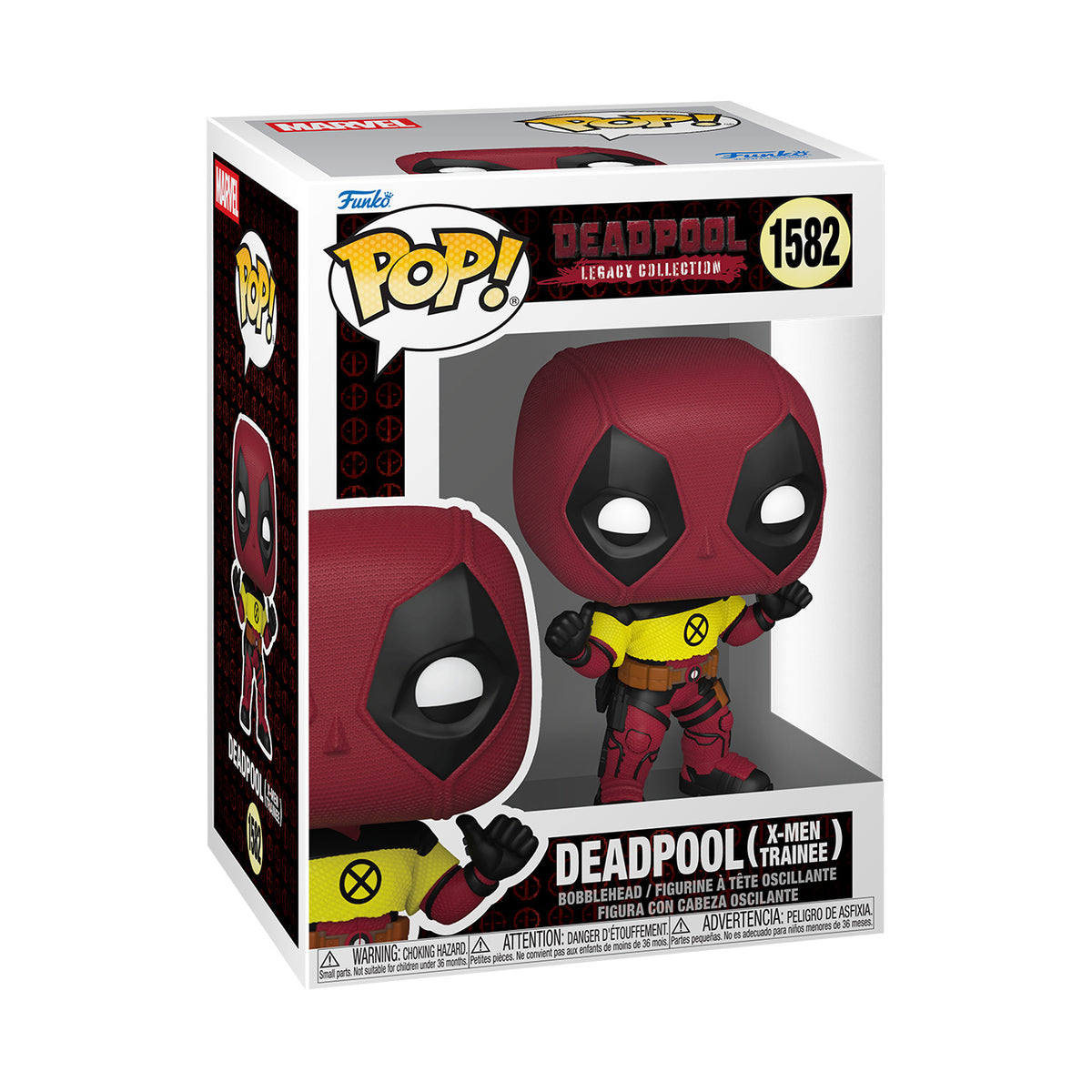Image produit Deadpool - Figurine Funko Pop à tête oscillante X-Men Shirt