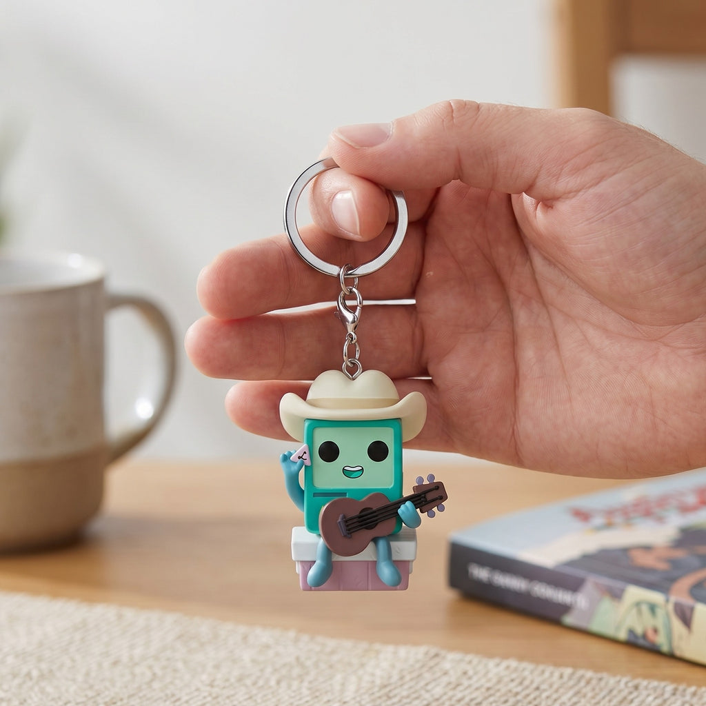 Image produit Adventure Time - Cowboy BMO avec guitare porte-clés Funko Pop
