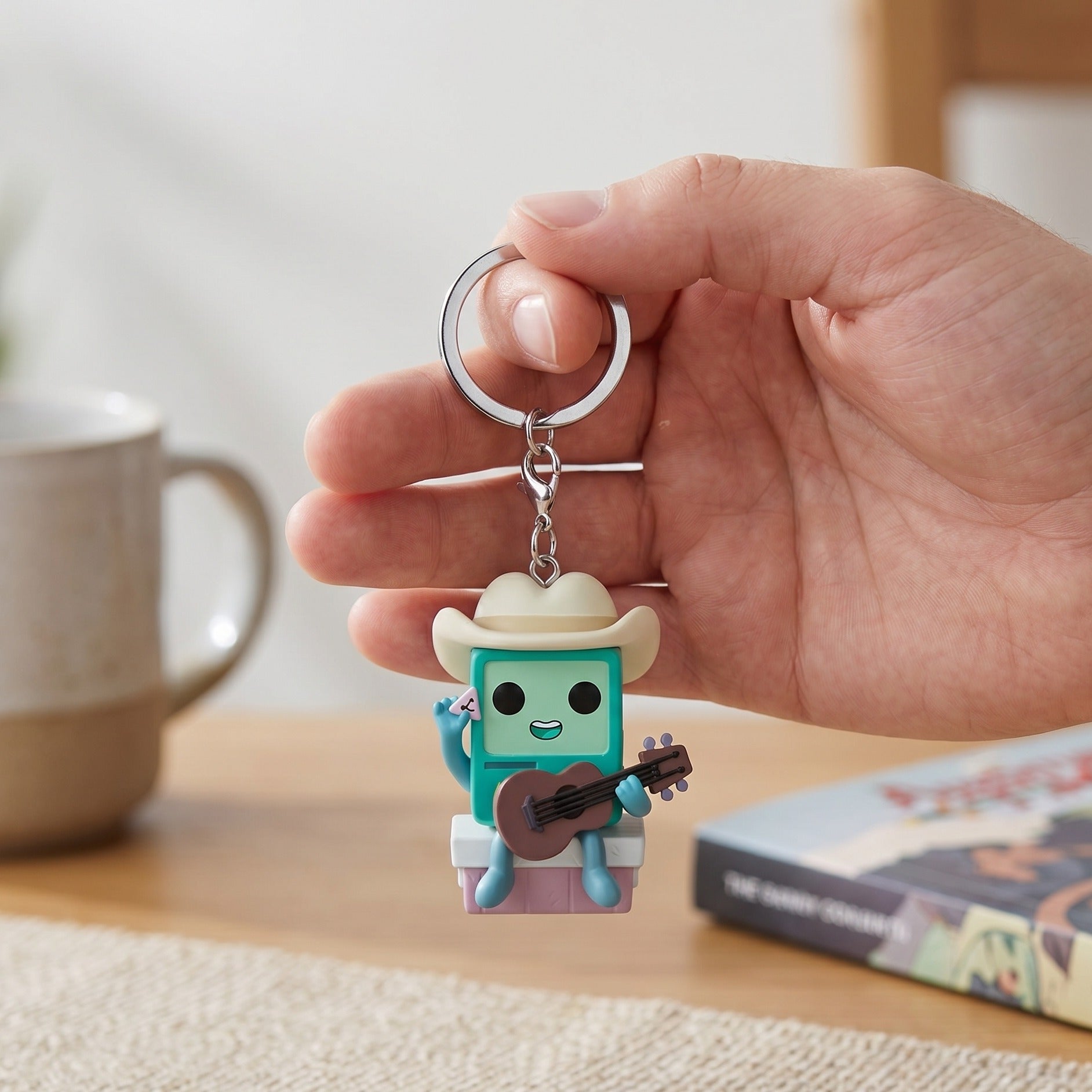 Image produit Adventure Time - Cowboy BMO avec guitare porte-clés Funko Pop