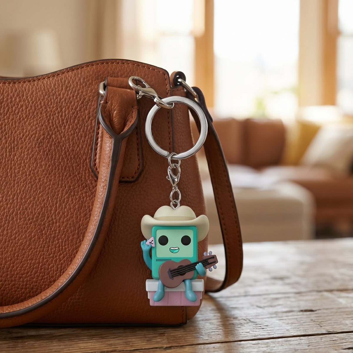 Image produit Adventure Time - Cowboy BMO avec guitare porte-clés Funko Pop
