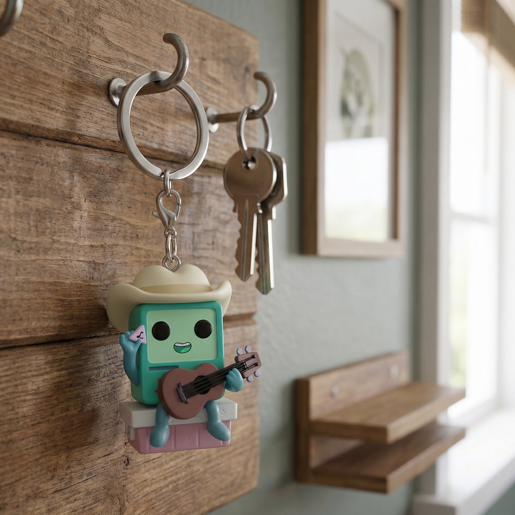 Image produit Adventure Time - Cowboy BMO avec guitare porte-clés Funko Pop