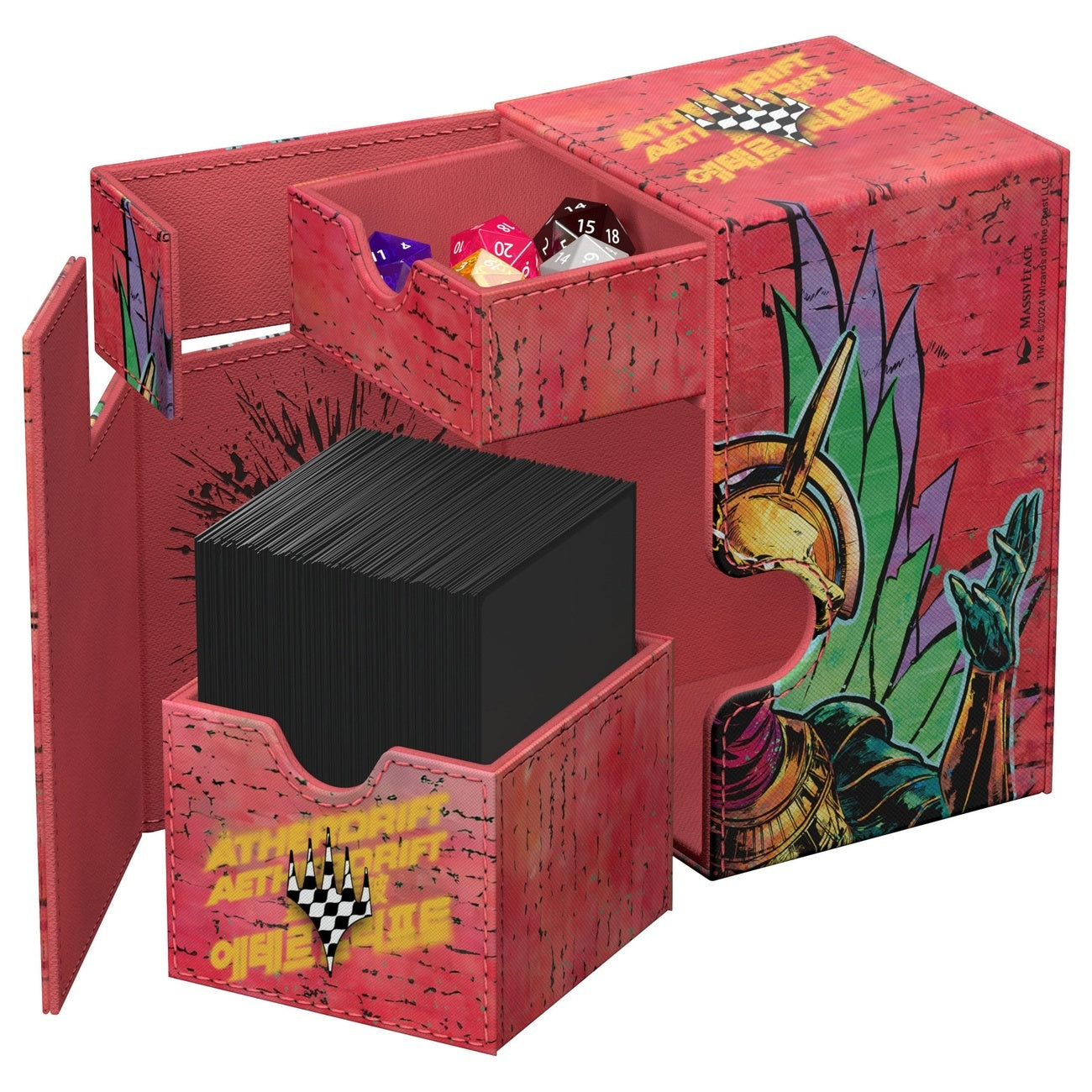 Image produit Ultimate Guard Flip'n'Tray 100+ Xenoskin Magic: The Gathering "Dérive éthérique" - Hazoret, Traque-dieux