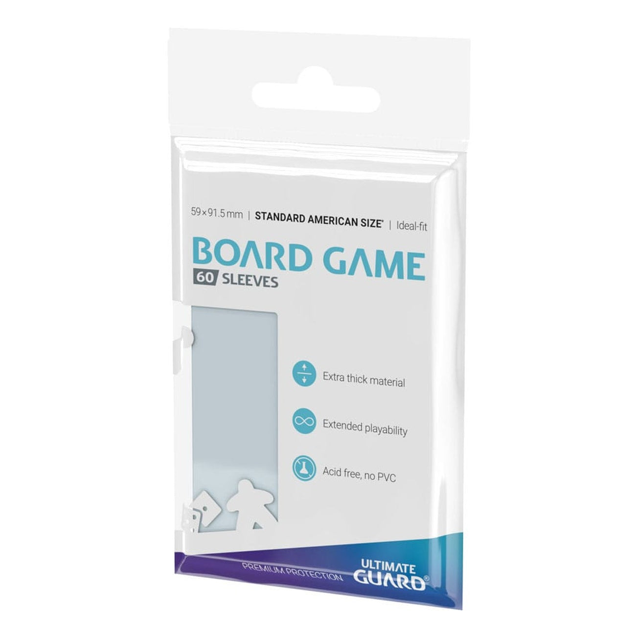 Product image Ultimate Guard Board Game Sleeves (60) - Standard American