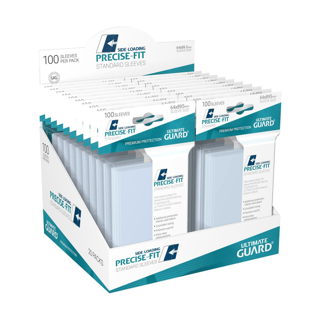 Image produit Ultimate Guard Precise-Fit Sleeves Standard Size (100) - Side-Loading