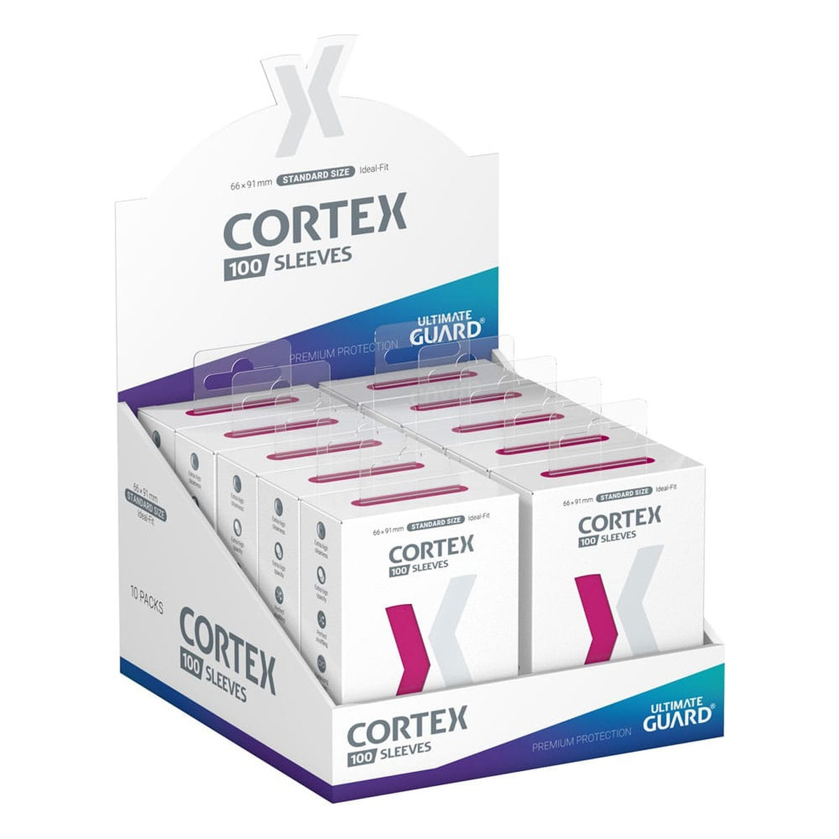 Image produit Ultimate Guard Cortex Protèges-cartes Taille Standard (100) - Rose