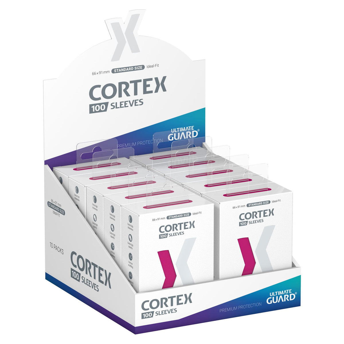 Image produit Ultimate Guard Cortex Protèges-cartes Taille Standard (100) - Rose