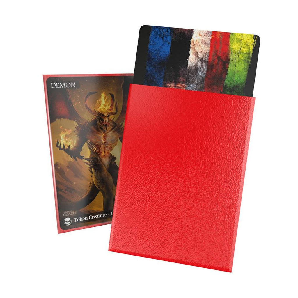 Image produit Ultimate Guard Cortex Sleeves Mat Standard Size (100) - Rouge