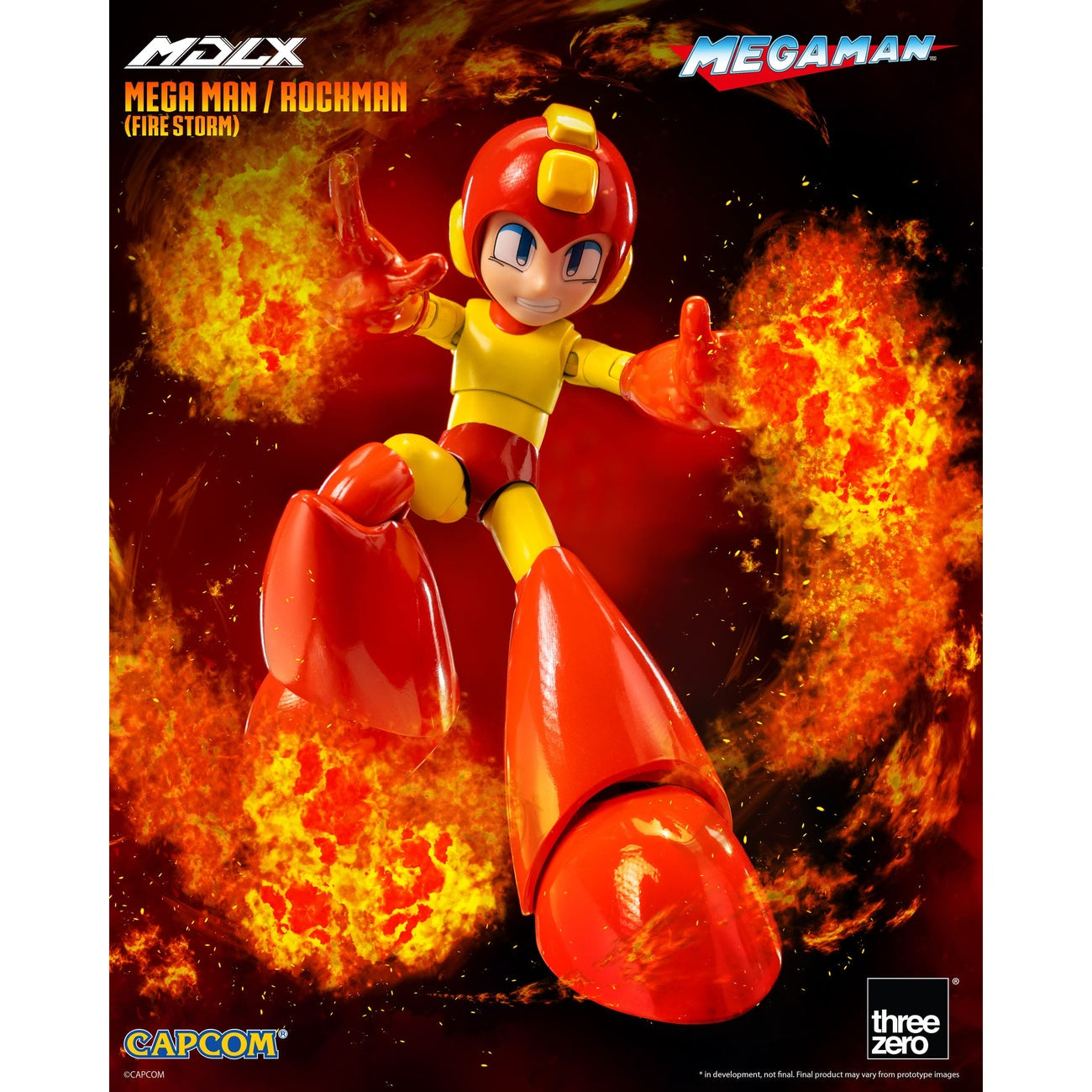 Image produit Mega Man Figurine articulée MDLX Mega Man / Rockman (Fire Storm) 10 cm
