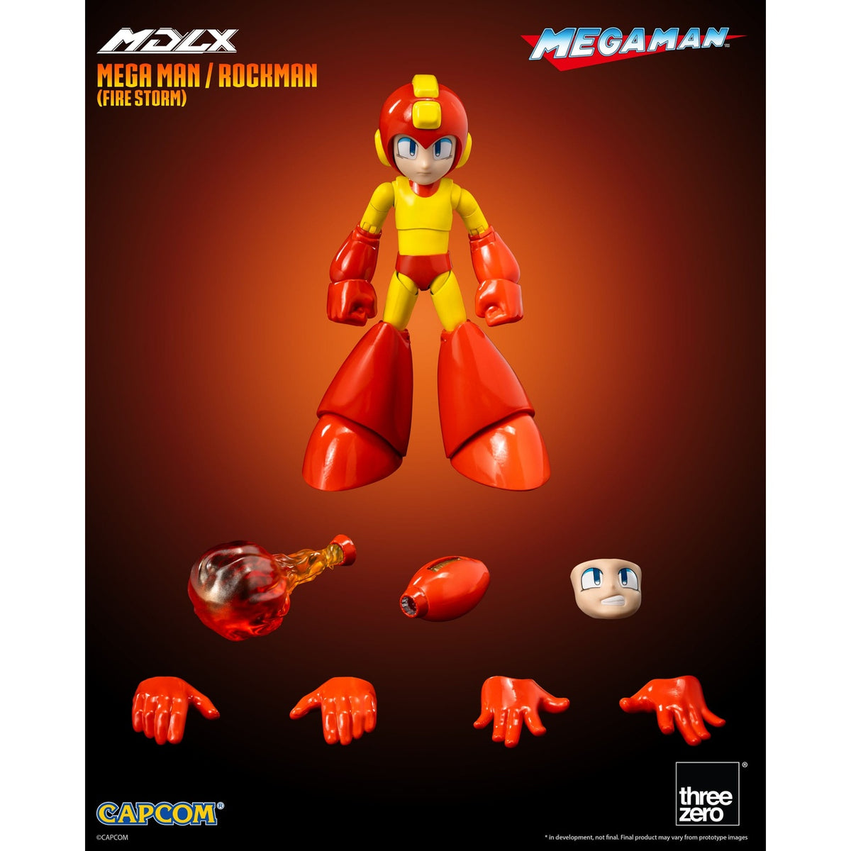 Image produit Mega Man Figurine articulée MDLX Mega Man / Rockman (Fire Storm) 10 cm