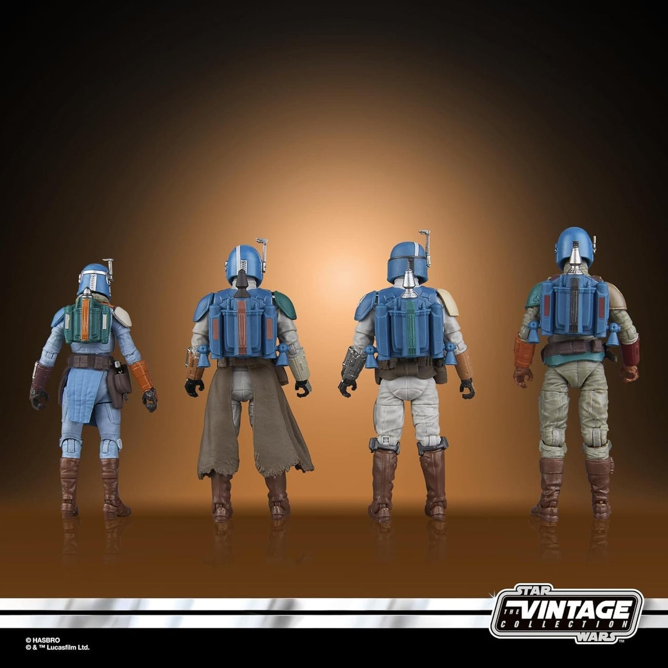 Image produit Star Wars The Mandalorian Vintage Collection Pack de 4 figurines Mandalorian Shriek-Hawk 10 cm