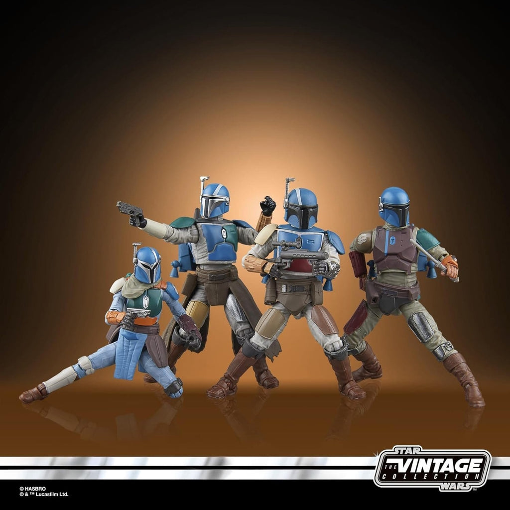 Image produit Star Wars The Mandalorian Vintage Collection Pack de 4 figurines Mandalorian Shriek-Hawk 10 cm