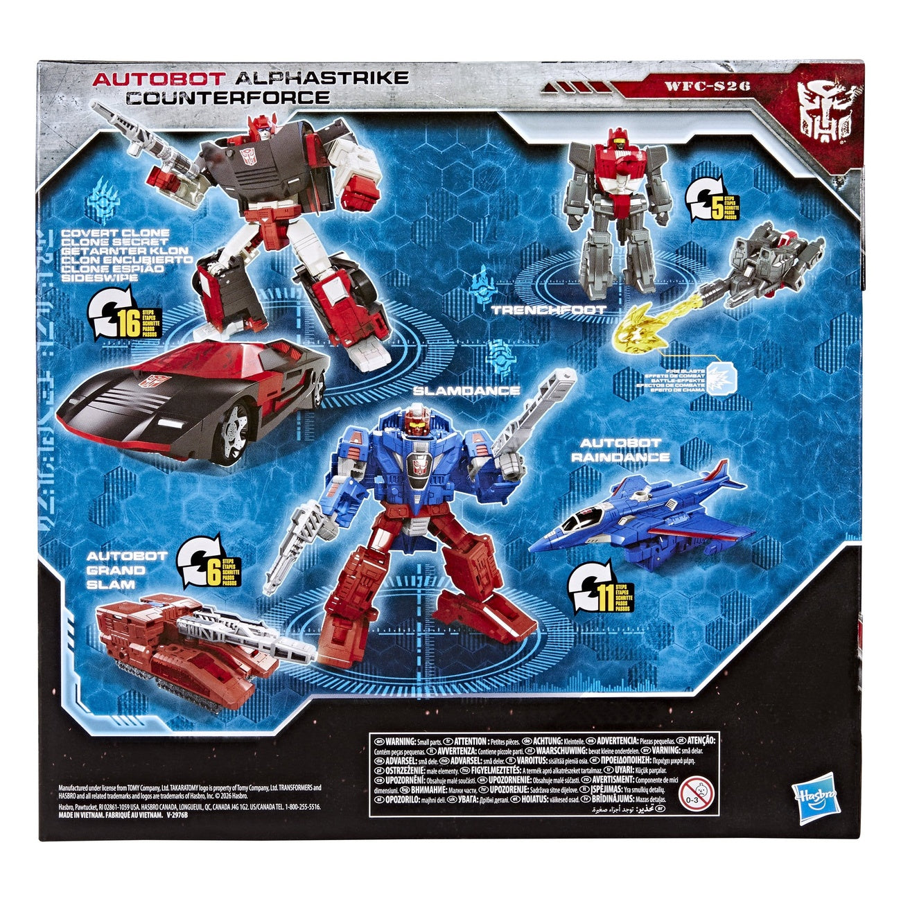 Image produit Transformers Generations War for Cybertron: Siege Pack de 3 figurines d’action Autobot Alphastrike Counterforce