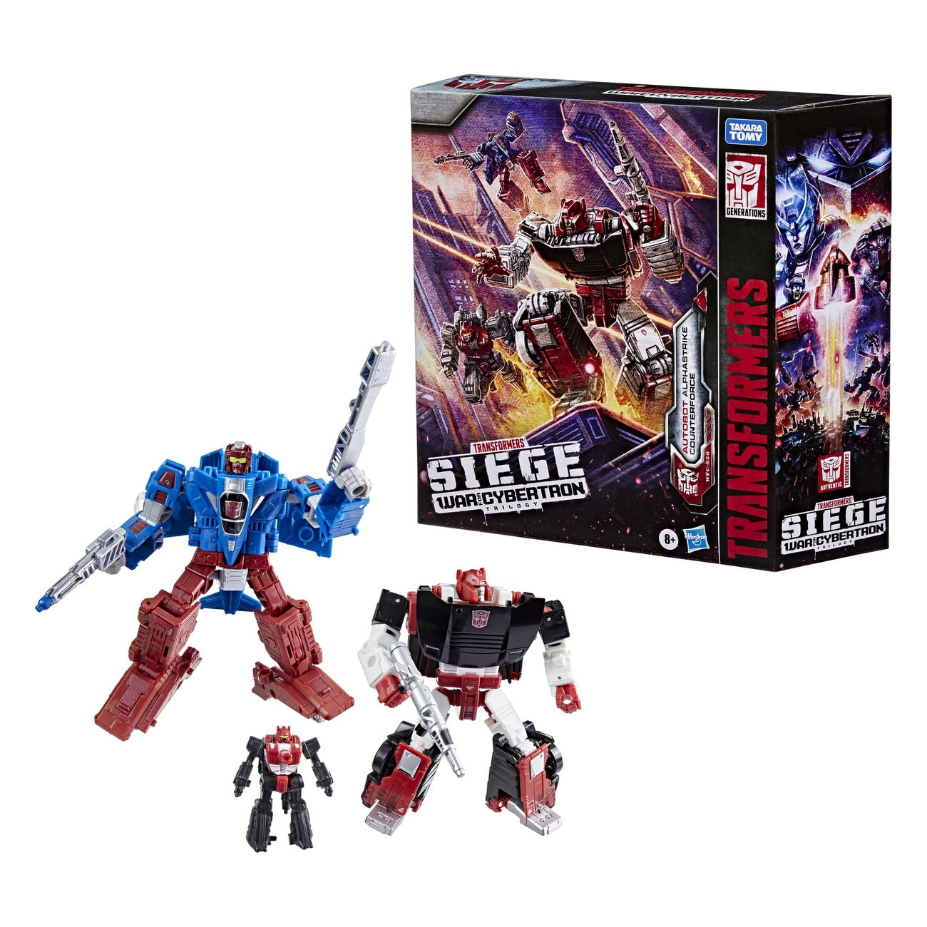 Image produit Transformers Generations War for Cybertron: Siege Pack de 3 figurines d’action Autobot Alphastrike Counterforce