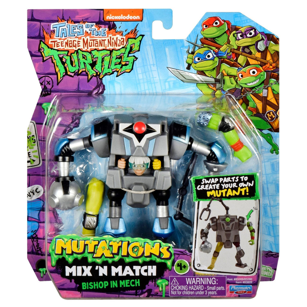 Image produit Teenage Mutant Ninja Turtles – Figurine d’action Mech Suit 12 cm Mix 'n Match