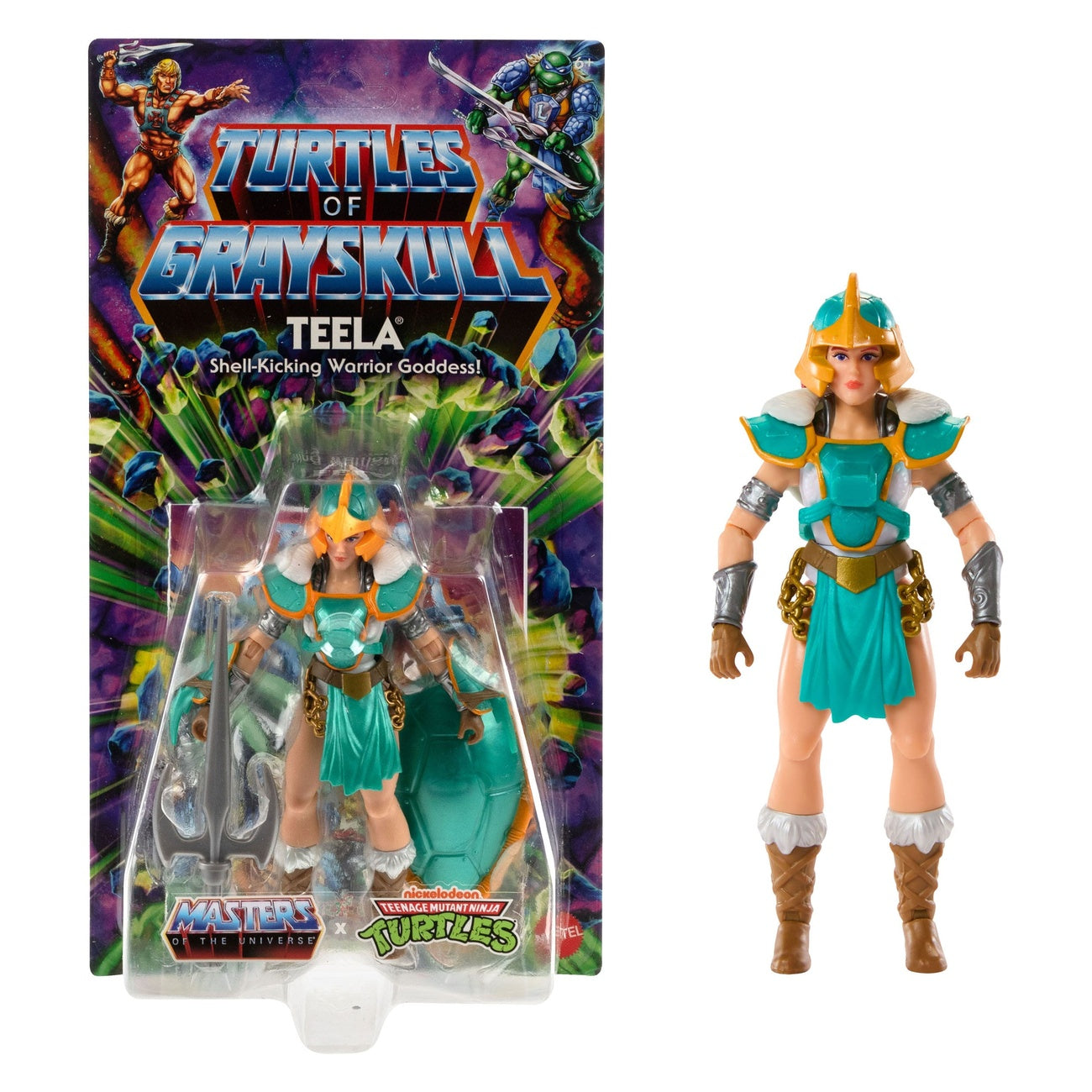Image produit MOTU x TMNT : Turtles of Grayskull figurine articulée Teela 14 cm