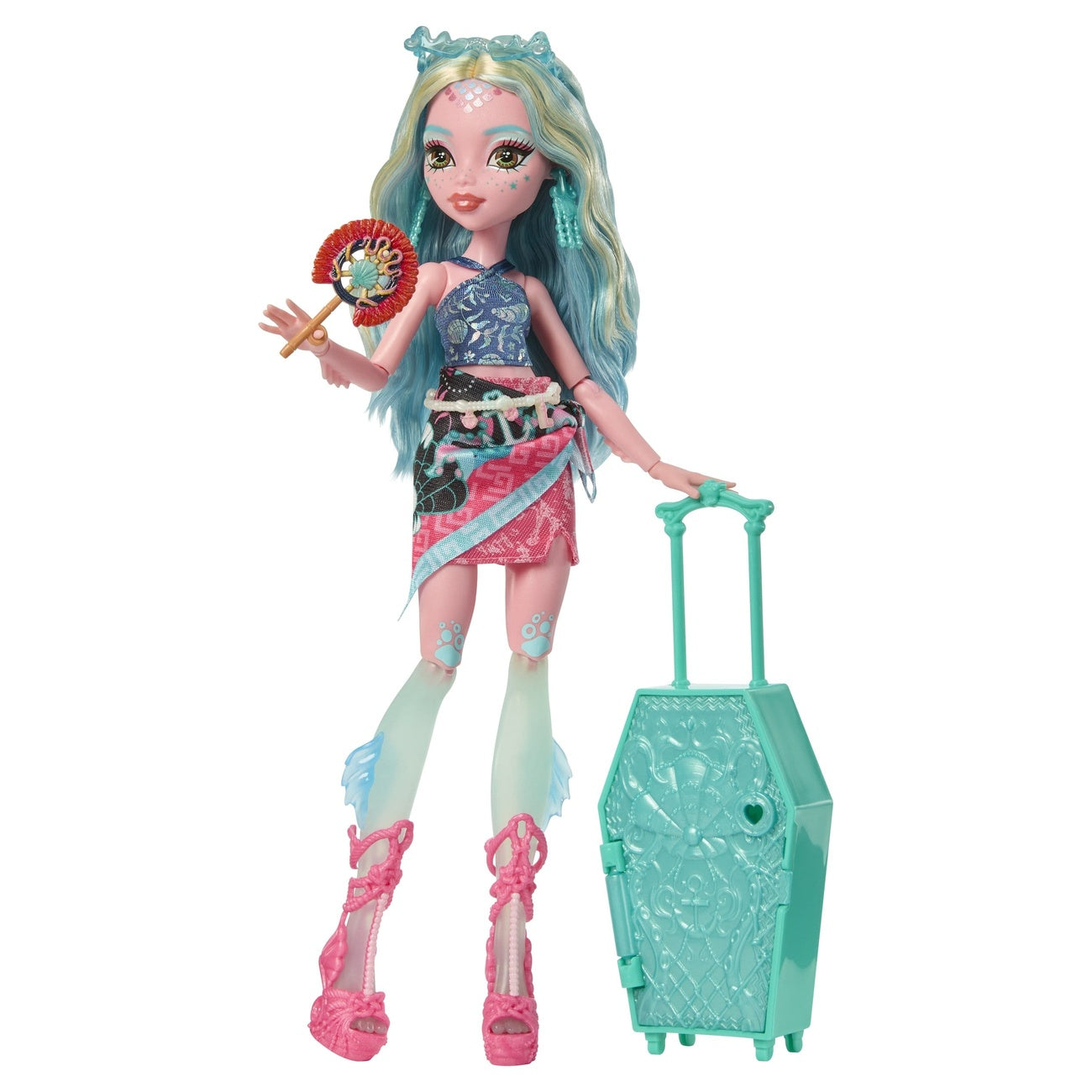 Image produit Monster High Poupée Skulltimate Secrets Destination : Gore-geous Oasis – Lagoona Blue