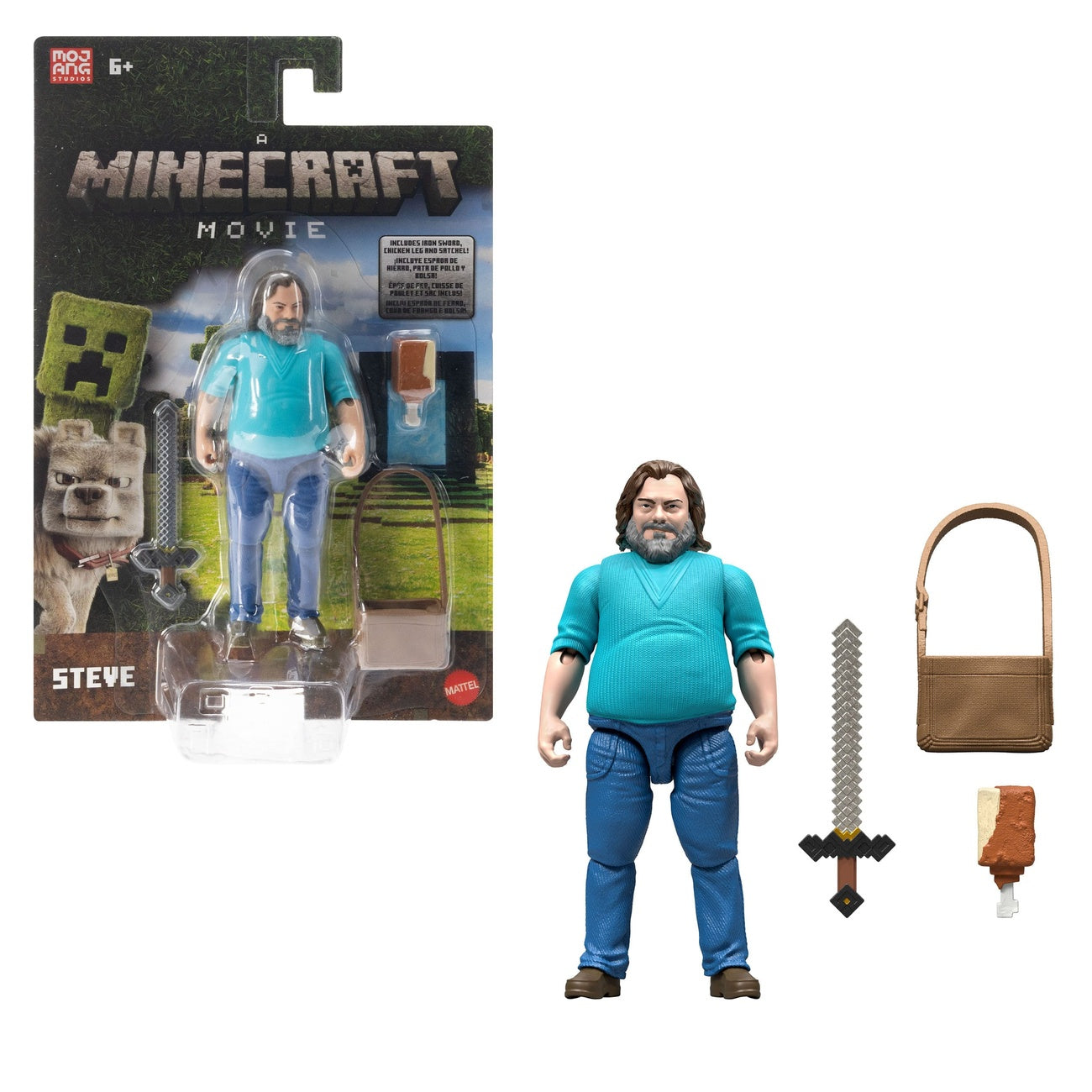 Image produit Une figurine d’action Steve 10 cm – Le film Minecraft